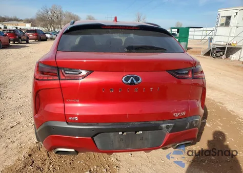2022 Infiniti Qx55 Sensory z USA, uszkodzony, nr VIN 3PCAJ5L36NF100942